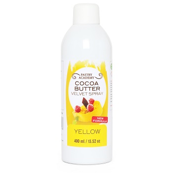 Pastry Academy Yellow Cocoa Butter Velvet Spray  400ml